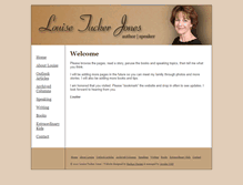 Tablet Screenshot of louisetuckerjones.com